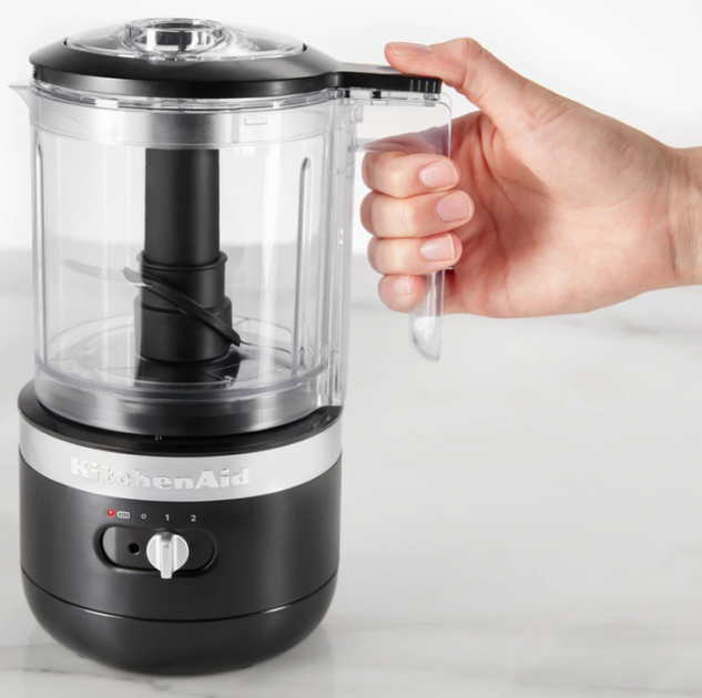 Кухонний мінікомбайн KitchenAid 5KFCB519EBM бездротовий матовий чорний - зображення 9