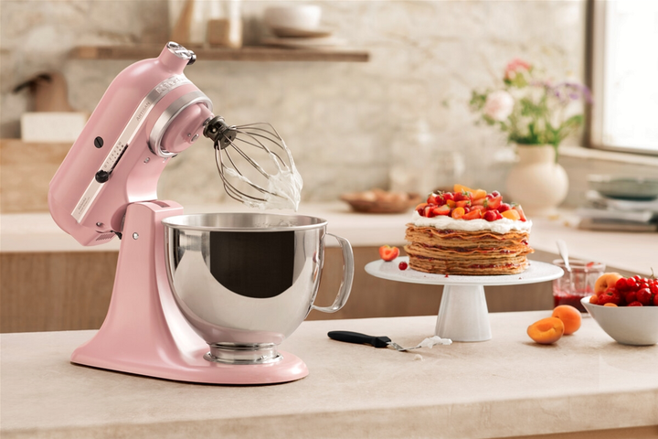 Robot kuchenny KitchenAid Artisan 5KSM175PSEDR z blokiem wychylnym, kolor suchy róż - obraz 4