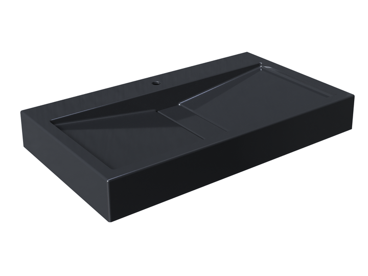 Раковина, Умывальник, накладной Status MIRAGE 80 Black - изображение 5