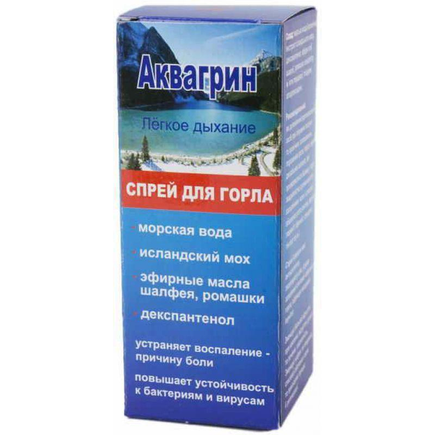 Спрей для горла Грін-віза сольовий Аквагрин 30 мл - зображення 2