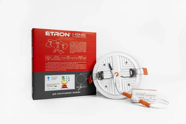 Светодиодный светильник ETRON Decor 1-EDP-611 18W 5000К ІР20 круг - изображение 7
