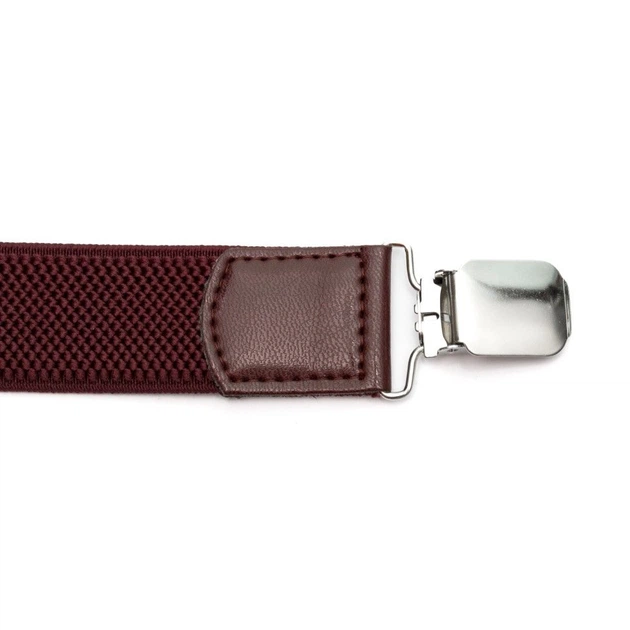 Подростковые подтяжки Gofin бордовые PBT-4226 - изображение 4