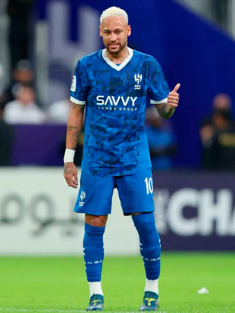 Форма футбольна дитяча Neymar jr. (Неймар) 10 al-hilal (Аль-хіляль) 24/25, р. 20 зріст 110-115см. синя - изображение 2