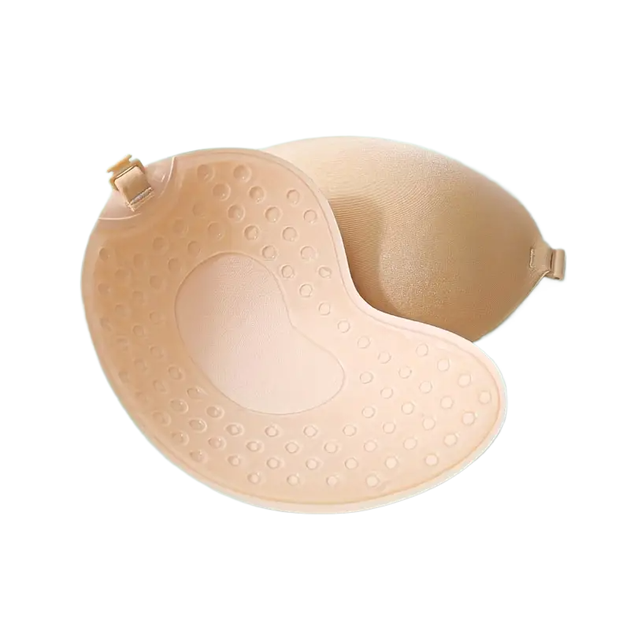 Невидимый бюстгальтер Fly Bra Invisible с поддержкой открытой спиной и чашками формы манго 75A бежевый R9245 А - изображение 8