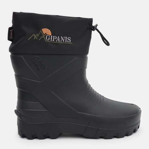 Мужские зимние резиновые сапоги низкие Gipanis RM-142 44 27.5 см Черные (ROZ6501056983) 