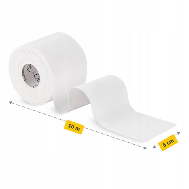 Лента кинезиологическая Rigid Tape 4FIZJO P-5905973400824 White 5 см x 10 м, кинезио тейп - изображение 2