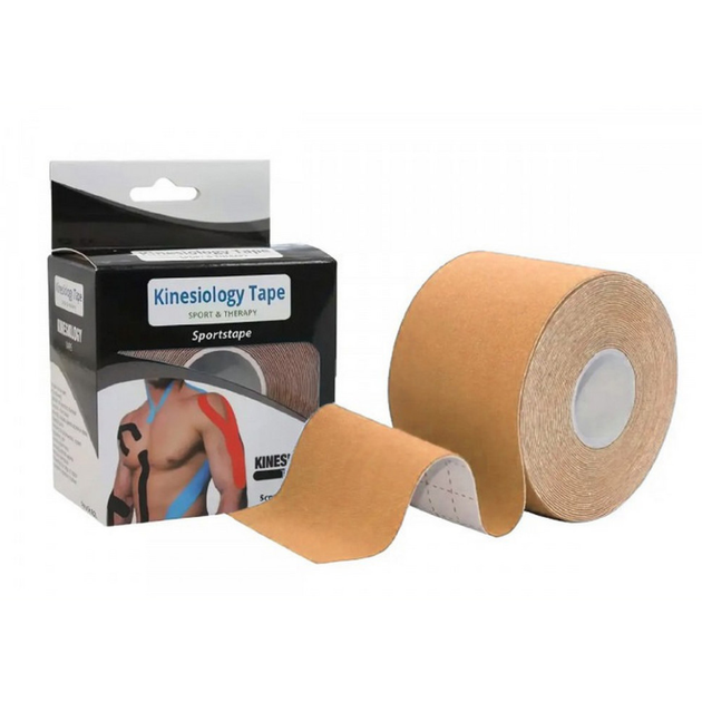 Кинезиологический тейп Kinesio EasyFit EF-2080-SN, бежевый - изображение 1