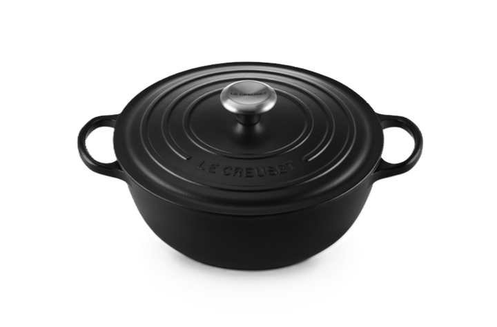 Казан Le Creuset Evolution 4,1 л с крышкой Satin Black (21114320000430) - Фото 2 Казан Le Creuset Evolution 4,1 л с крышкой Satin Black (21114320000430) - изображение 2