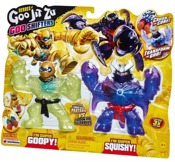 Фігурка до розтягування GooJitZu Heroes Goo Shifters Scorpius vs Pantaro GOJ41407 (0630996414071) - зображення 2