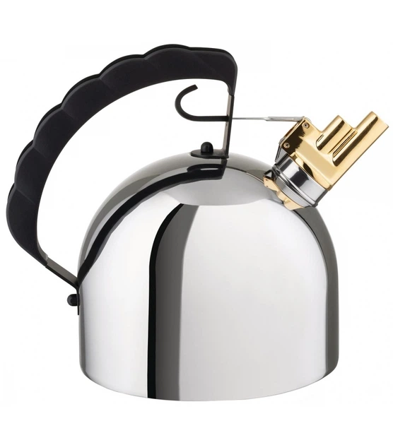 Чайник Alessi 2 л с золотистым свистком (9091alessi) - изображение 3