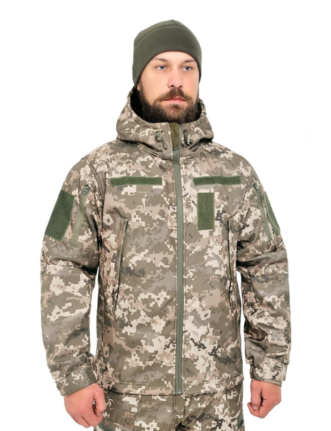 Тактична куртка WinTac Soft Shell Viking MM14 Світлий 4XL піскель - зображення 2