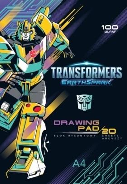 Набір альбомів для малювання Astra Transformers A4 20 аркушів 10 шт (5901137222974) - зображення 1