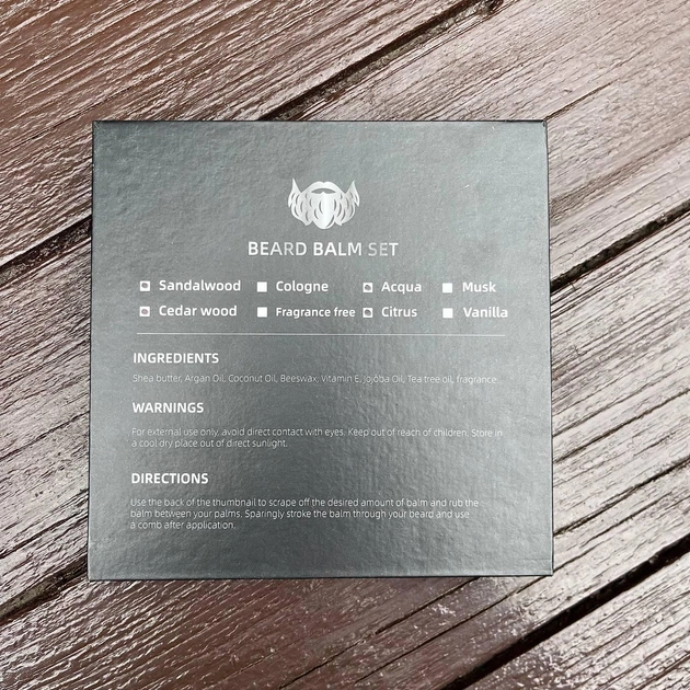Набор бальзамов для бороды Beard Balm Set 4 шт по 30гр - Фото 5 Набор бальзамов для бороды Beard Balm Set 4 шт по 30гр - изображение 5