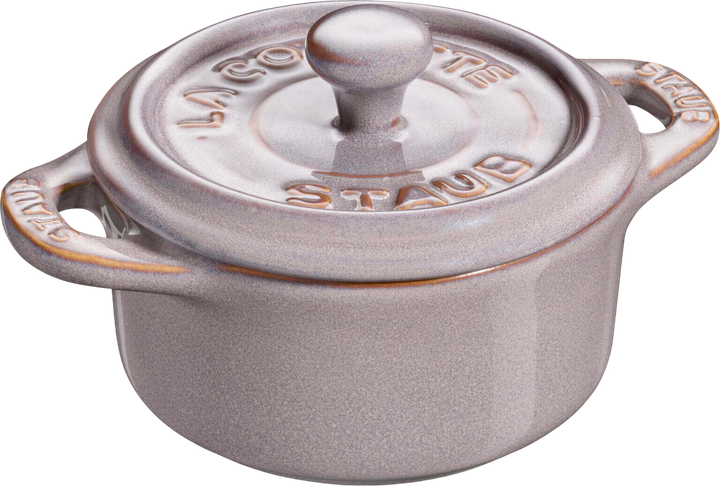 Zestaw garnków Staub Mini Cocotte okrągły Antyczny Grafitowy 4 x 200 ml (3272340049972) - obraz 2