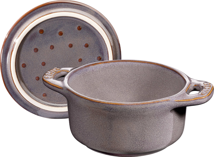Zestaw garnków Staub Mini Cocotte okrągły Antyczny Grafitowy 4 x 200 ml (3272340049972) - obraz 3