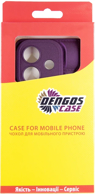 Комплект чехол для смартфона + стекло OPPO A3X DENGOS Soft Purple (DG-KM-125) - изображение 4