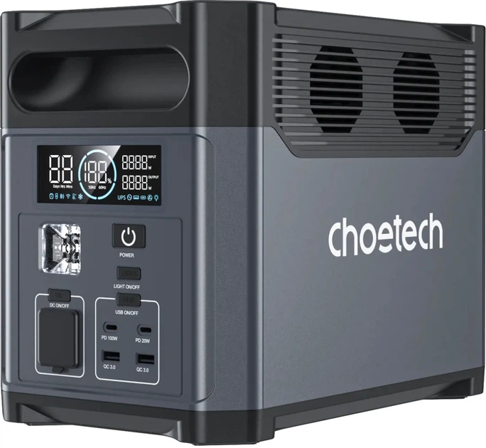 Зарядная станция Choetech BS061 / 1200 Вт / 1024 Вт⋅ч / LiFePO4 (BS061) - Фото 1 Зарядная станция Choetech BS061 / 1200 Вт / 1024 Вт⋅ч / LiFePO4 (BS061) - изображение 1
