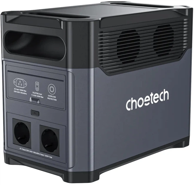 Зарядная станция Choetech BS061 / 1200 Вт / 1024 Вт⋅ч / LiFePO4 (BS061) - Фото 2 Зарядная станция Choetech BS061 / 1200 Вт / 1024 Вт⋅ч / LiFePO4 (BS061) - изображение 2