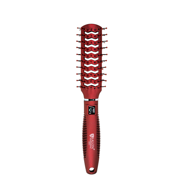 Щітка для волосся двостороння продувная Salon Professional 9541 SL, Бордова - Фото 1 Щітка для волосся двостороння продувная Salon Professional 9541 SL, Бордова - изображение 1