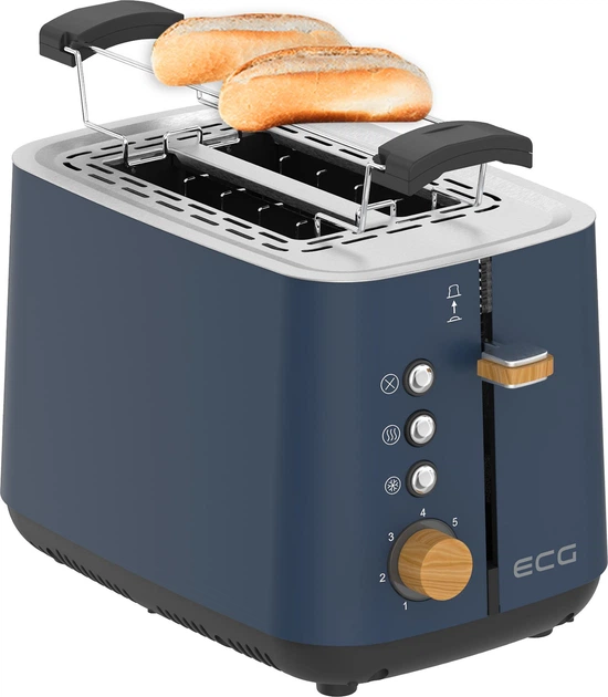 Комплект: Электрочайник ECG RK 1768 Strix Timber Petrol + Тостер ECG ST 2768 Timber Petrol - изображение 15
