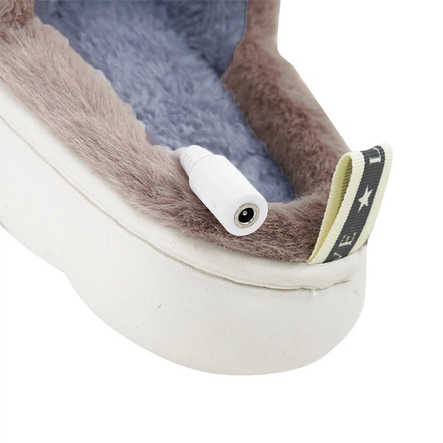 Домашние комнатные тапочки Lesko A-232 USB Beige с подогревом и крыльями размер 39 (25 см) - Фото 2 Домашние комнатные тапочки Lesko A-232 USB Beige с подогревом и крыльями размер 39 (25 см) - изображение 2