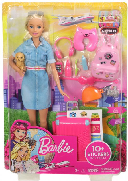 Zestaw Barbie Podróż (FWV25) (0887961683820) - obraz 1