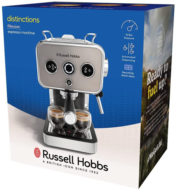 Кофеварка еспресо Russell Hobbs 26452-56 Distinctions Titanium (6899417) - зображення 5