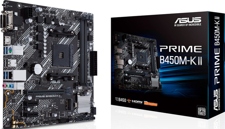 Материнська плата Asus PRIME B450M-K II sAM4 mATX - изображение 3
