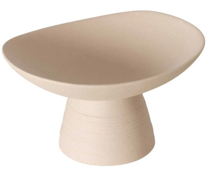 Patera na ciasto na nóżce Boltze Home Chimera ceramiczna 13 cm (4066076327782) - obraz 1