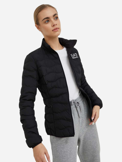 Куртка демісезонна коротка жіноча EA7 ea78ntb21tnf8z1200 XXS Чорна (8054804703102) - зображення 4