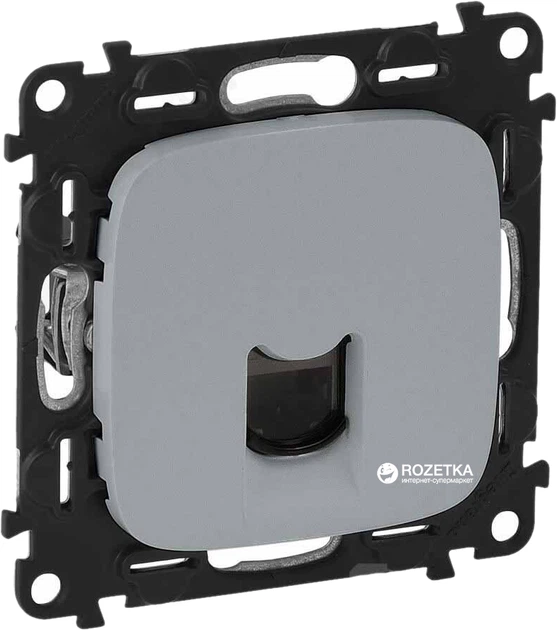 Комп'ютерна розетка Legrand Valena Allure RJ45 категорія 5е UTP 1 вихід Алюміній (753940) - Фото 1 Комп'ютерна розетка Legrand Valena Allure RJ45 категорія 5е UTP 1 вихід Алюміній (753940) - зображення 1