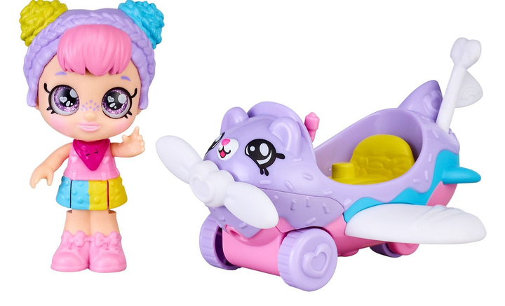 Ігровий набір Kindi Kids Minis Літак Rainbow Кейт (0630996500835) - зображення 3