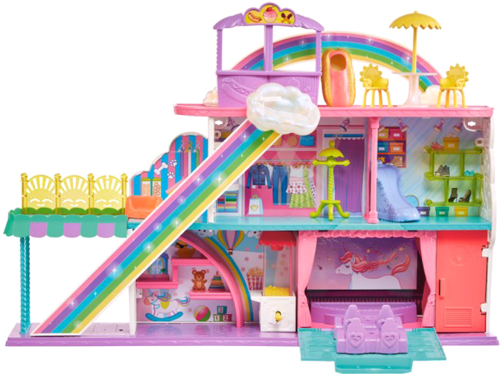 Ігровий набір Polly Pocket Веселковий торгівельний центр (HHX78) (0194735079216) - зображення 2