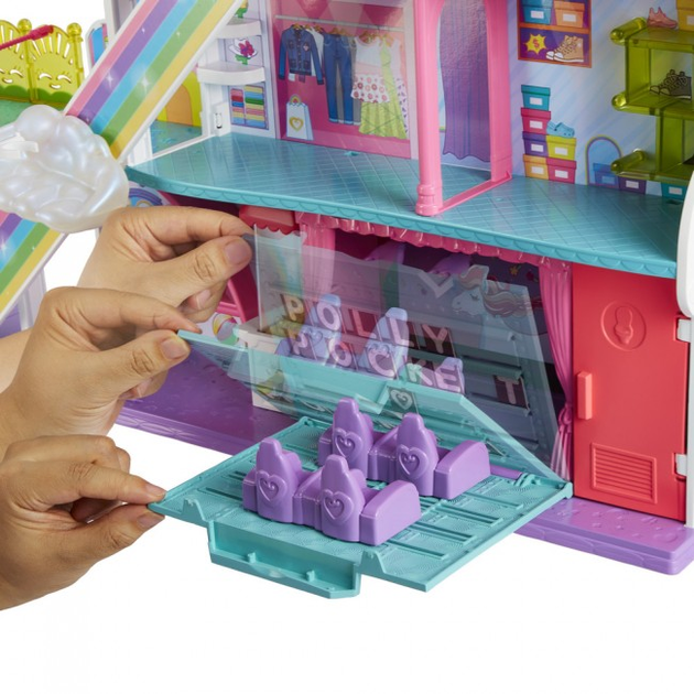 Zestaw do zabawy Polly Pocket Tęczowe centrum handlowe (HHX78) (0194735079216) - obraz 7