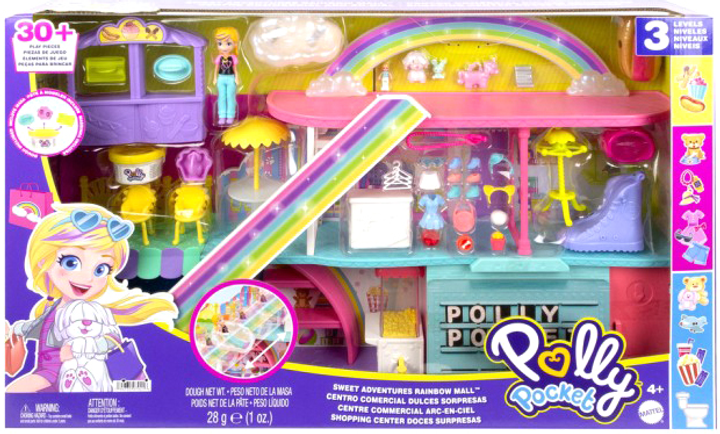 Ігровий набір Polly Pocket Веселковий торгівельний центр (HHX78) (0194735079216) - зображення 1