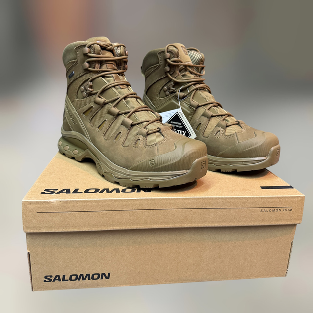 Берцы тактические Salomon QUEST 4D GTX Forces 2, р. 40 2/3 (7), цвет Койот, GoreTex, берцы армейские - изображение 1