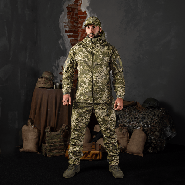 Куртка CM Stalker SoftShell Піксель (7379), XL - зображення 2