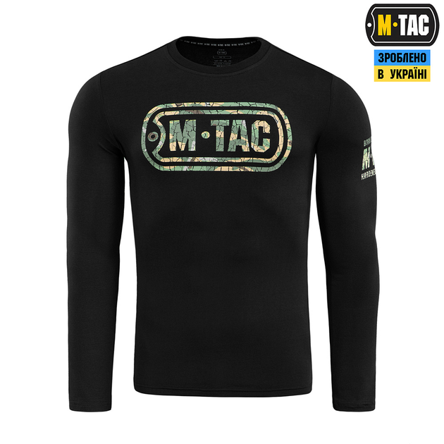 Футболка M-Tac Logo довгий рукав Black XL - зображення 2