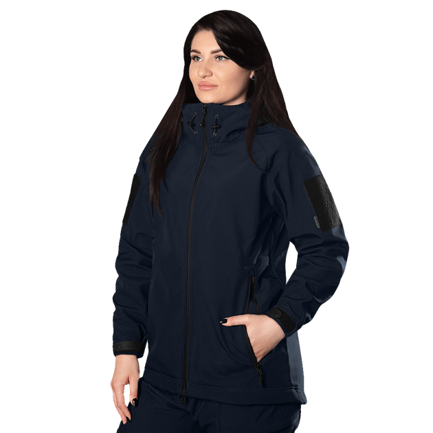 Жіноча куртка Stalker SoftShell Темно-синя (7443), XL - зображення 1