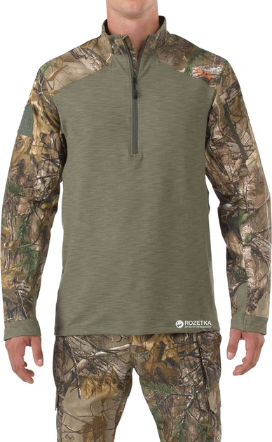 Рубашка тактическая 5.11 Tactical Realtree Rapid Response Quarter Zip ...