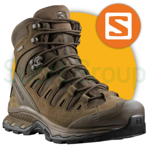 Черевики тактичні Salomon Quest 4D GTX Forces 2 Earth Brown EN (коричневий) UK 8.5/EU 42.5 - зображення 1