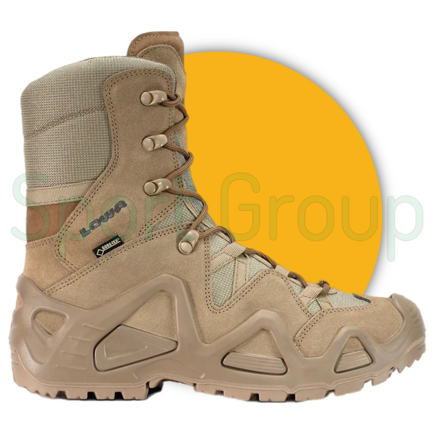 Високі тактичні черевики Lowa zephyr hi gtx tf Coyote (койот) UK 9.5/EU 44 - зображення 2