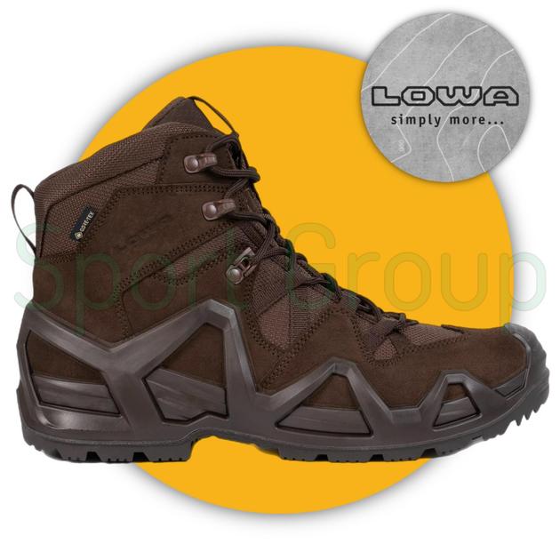 Черевики тактичні Lowa Zephyr MK2 GTX mid TF Dark Brown (коричневий) UK 4/EU 37 - зображення 1