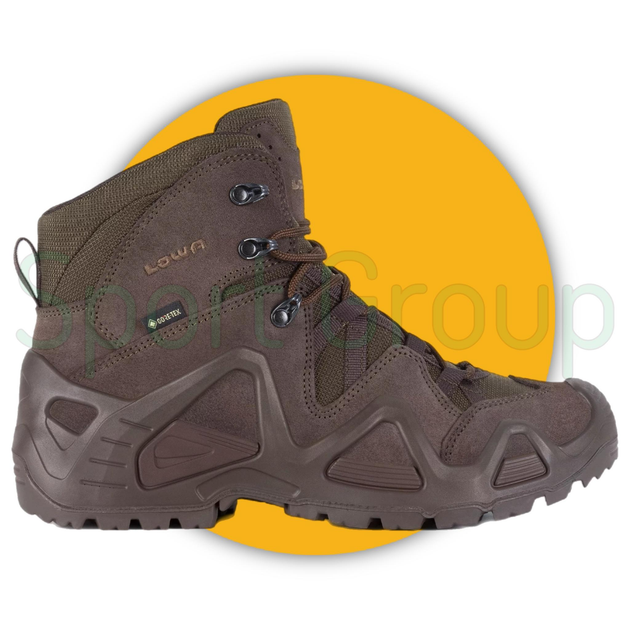 Черевики тактичні Lowa Zephyr GTX mid TF Dark Brown (коричневий) UK 12/EU 47 - зображення 2