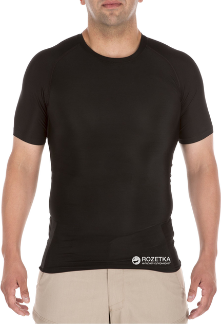 Футболка тактична 5.11 Tactical Tight Crew Short Sleeve Shirt 40005 L Black (2000000146720) - зображення 1