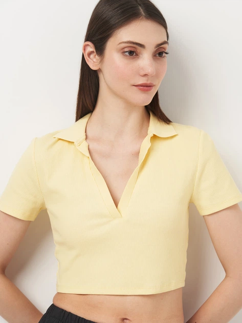 Футболка женская Zara 3641/303 M Желтая (03641303300038
