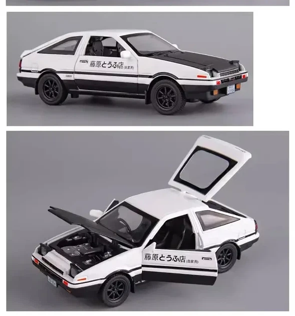 Металлическая высокодетализированная модель автомобиля TOYOTA Corolla AE86 Sprinter, 1 : 32, на батарейках - изображение 4