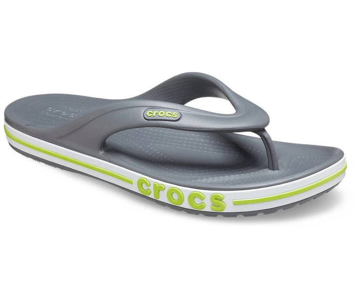 Вьетнамки Crocs Bayaband flip Slate Grey Lime Punch M13-48/49-31 см 205393 - изображение 2