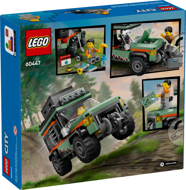 Zestaw klocków LEGO City Górska ciężarówka terenowa 4 x 4 221 element (60447) - obraz 1