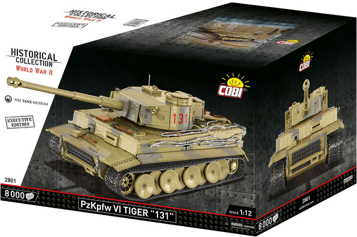 Конструктор Cobi WWII PZKPFW VI Тигр 131 8000 деталей (5902251028015) - зображення 1